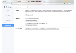 360 Browser - personal-settings