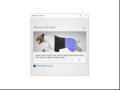 3D Viewer - welcome-screen