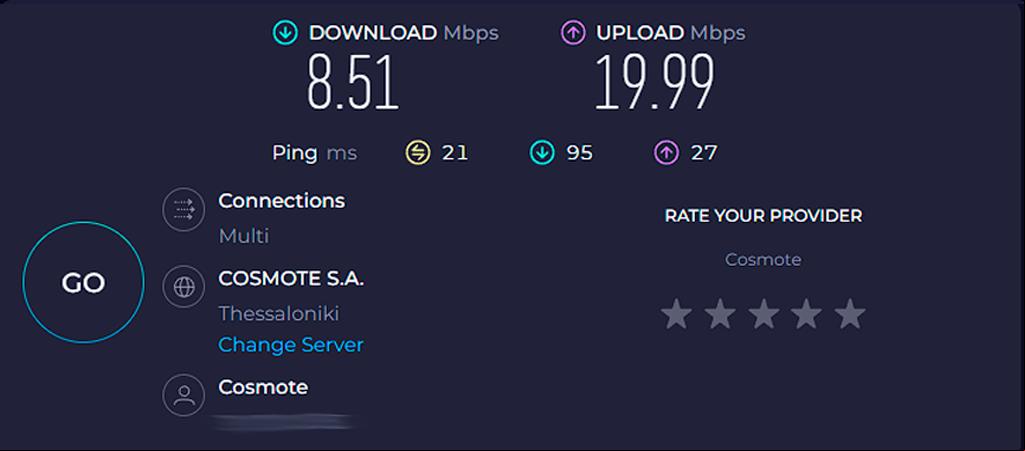 Starting speed
