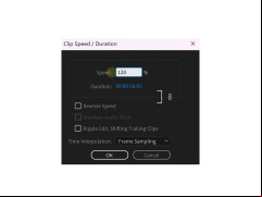 Adobe Premiere Pro CC - clip-speed-edit