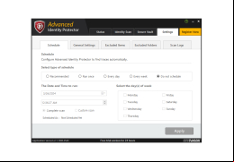 Advanced Identity Protector - settings