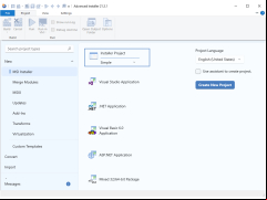 Advanced Installer - project