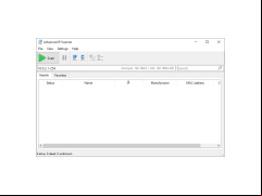 Advanced IP scanner - main-screen