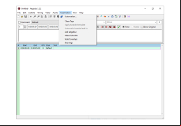 Aegisub - automation-menu