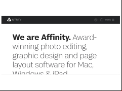 Affinity Designer - website