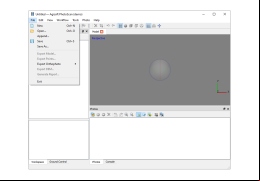 Agisoft PhotoScan - file-menu