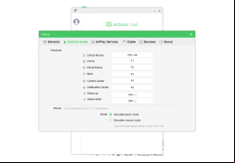 AirDroid Cast - hotkeys