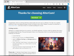 AlterCam - website