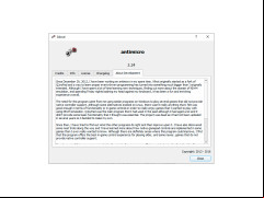 AntiMicro - about-application