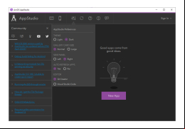 AppStudio - preferences