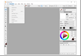 Artweaver - document-menu