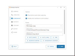 Ashampoo Snap - screenshot-settings