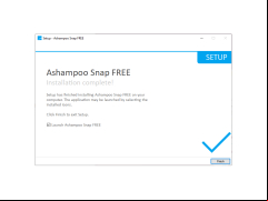 Ashampoo Snap - installation-done