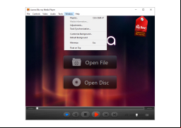 Aurora Blu-ray Media Player - window-menu