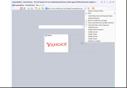 Avant Browser - tools-menu