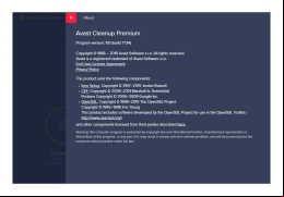 Avast! Cleanup - about-application