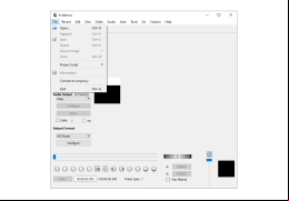 Avidemux - file-menu