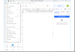 Axure RP - file-menu