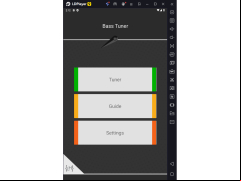 Bass Tuner - main-screen