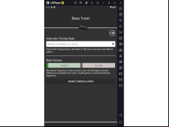Bass Tuner - settings-menu