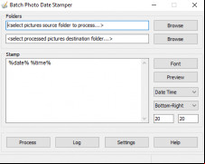 Batch Photo Date Stamper screenshot 1