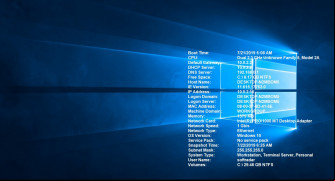 BGInfo screenshot 2