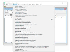 BioEdit - alignment-menu