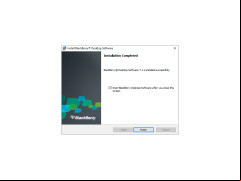 BlackBerry Desktop Software - installation-finish