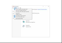 BurnAware Free - settings-in-application