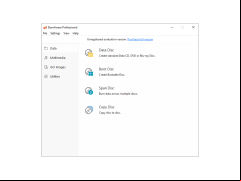 BurnAware Professional - main-screen