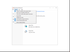 BurnAware Professional - settings