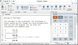 CalcTape screenshot 1