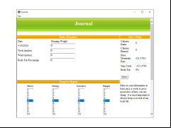 Calorie Balance Tracker - journal