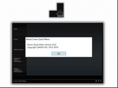 Canon Quick Menu - about-application