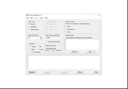 CD Key Generator - main-screen