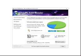 Chris-PC RAM Booster - main-screen