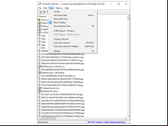 ChromeCacheView - view-menu