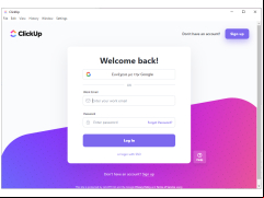 ClickUp - welcome-screen