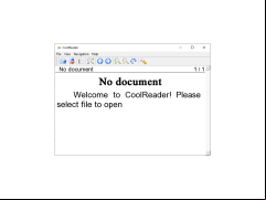 Cool Reader - main-screen