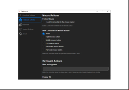 CrossOver - actions-menu