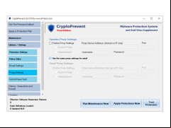 CryptoPrevent - proxy-settings