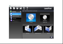 CyberLink LabelPrint - main-screen