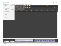 DarkAudacity - file-menu