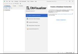 DbVisualizer - main-screen