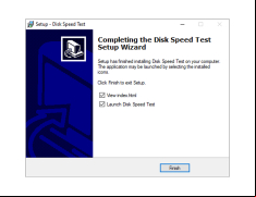 Disk Speed Test - finish-installation