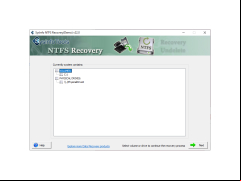 DiskInternals NTFS Recovery - main-screen