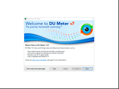 DU Meter - welcome-screen