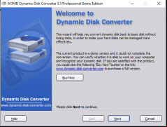 Dynamic Disk Converter screenshot 2