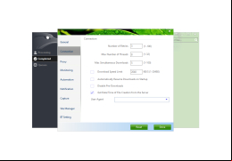 EagleGet - connection-settings