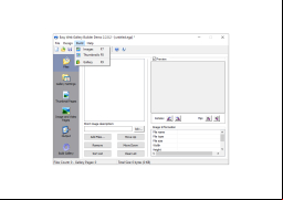 Easy Web Gallery Builder - build-menu